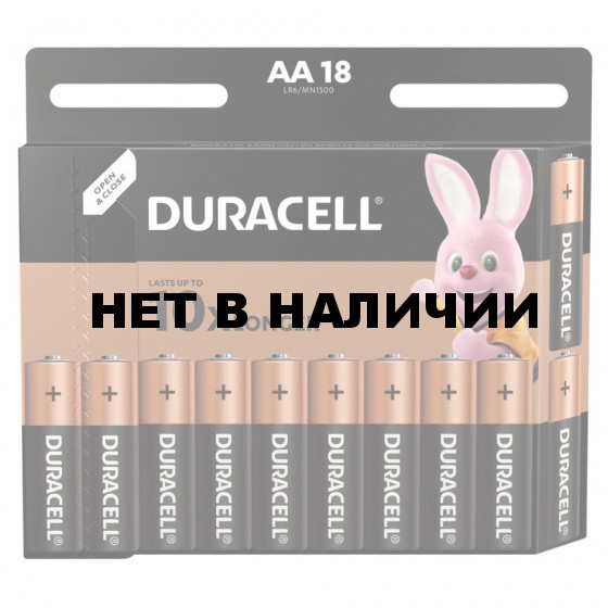 Батарейки алкалиновые Duracell Basic LR06 (AA) 18 шт (451464)