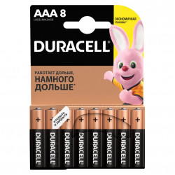 Батарейки алкалиновые Duracell Basic LR03 (AAA) 8 шт 81267262 (453558)