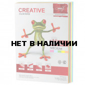 Бумага цветная Creative Color А4, 80 г/м2, 250 листов, 5 цветов, БОpr-250r