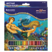 Карандаши цветные Brauberg Морские Легенды 24 цвета 180561