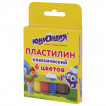 Пластилин классический Юнландия Юнландик-Скульптор 6 цветов 120 г 105028