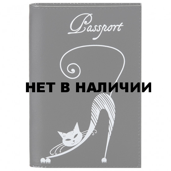 Обложка на паспорт Befler Изящная Кошка из натуральной кожи O.31.-1