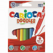 Фломастеры суперсмываемые Carioca Doodles 12 цветов 42314