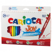 Фломастеры суперсмываемые Carioca Joy 24 цвета 40615