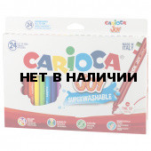 Фломастеры суперсмываемые Carioca Joy 24 цвета 40615