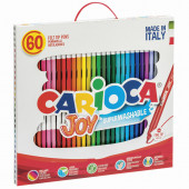 Фломастеры суперсмываемые Carioca Joy 30 цветов 60 шт 41015