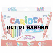 Фломастеры суперсмываемые двухсторонние Carioca Birello 24 цвета 41521