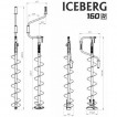 Ледобур Iceberg Siberia 160R-1600 Steel Head v3.0 правый LA-160RS