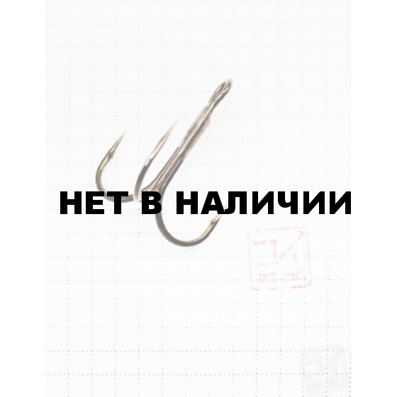 Крючок Koi Round Treble № 2/0, BN, тройник (5 шт.) KH3295-2/0BN