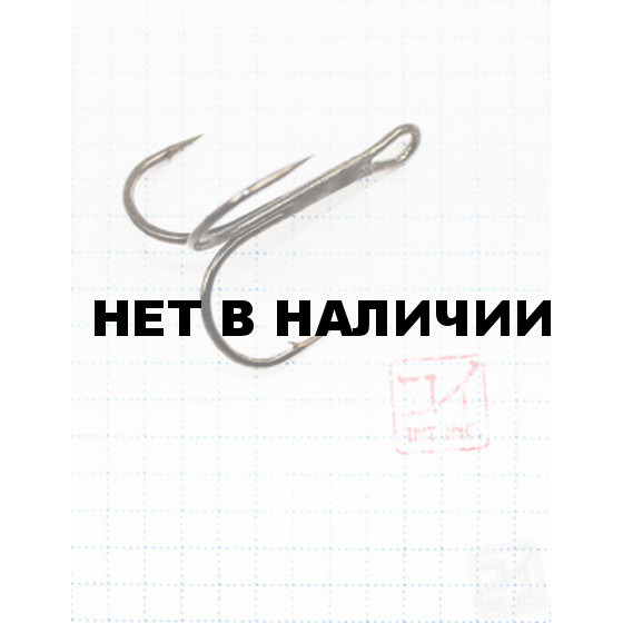 Крючок Koi Round Treble № 3/0, BN, тройник (5 шт.) KH3295-3/0BN