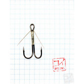 Крючок Koi Weedless Double Hook № 8, BN, двойник незацепляйка (5 шт.) KH2325-8BN