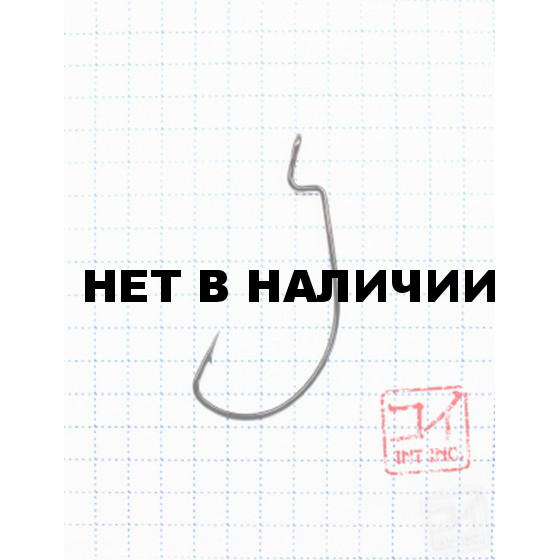 Крючок Koi Wide Range Worm № 1/0, BN, офсетный (10 шт.) KH6221-1/0BN