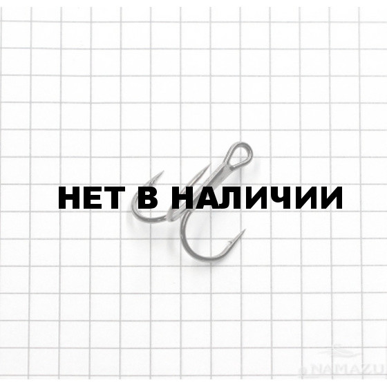 Крючок Namazu Round Treble № 8, BN, тройник (50 шт.) N-HRT8BN
