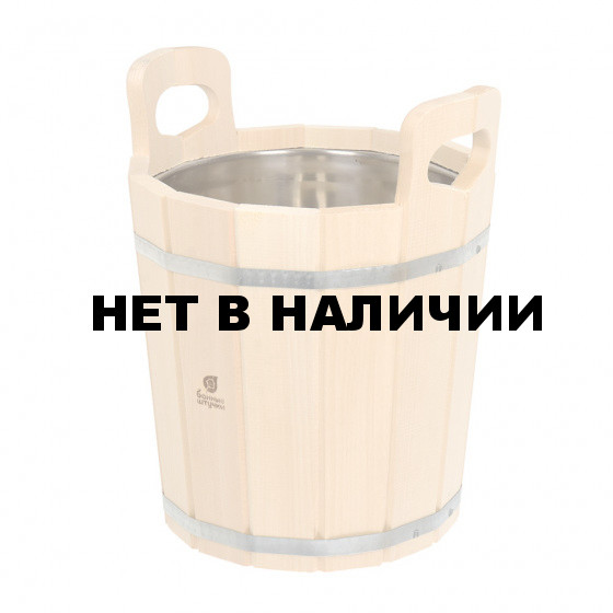 Запарник Банные Штучки с нержавеющей вставкой, липа 12 л 33218