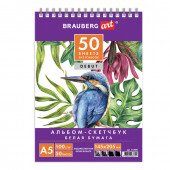 Скетчбук 145х205 мм Brauberg Art Debut 50 листов, 100 г/м2 110987
