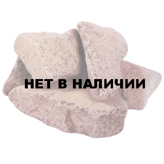 Камень для бани Банные Штучки Кварцит малиновый обвалованный 20 кг 33091