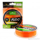 Леска Namazu Fudo, 100 м, 0,28 мм, до 6,27 кг, оранжево-желтая NF100-0,28