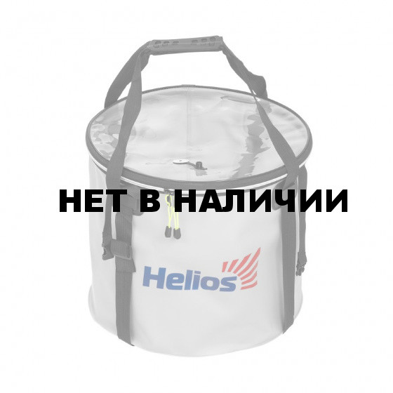 Ведро складное с крышкой Helios 35х30см ПВХ (HS-АТ-035-35)