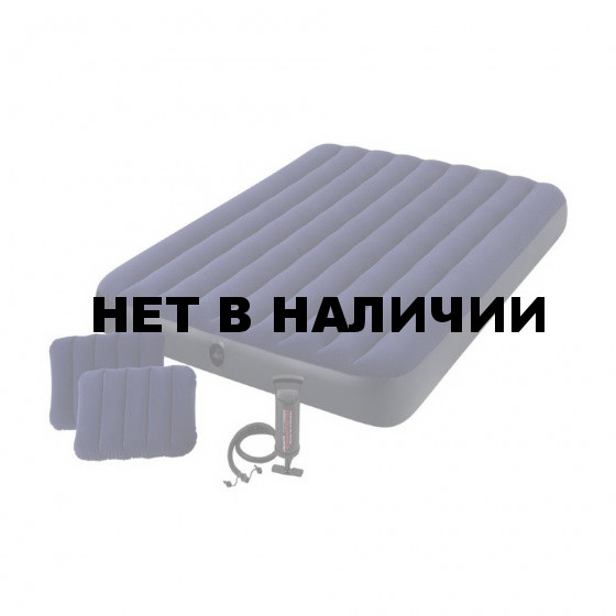 Надувная кровать Intex 64765 + 2 подушки и насос