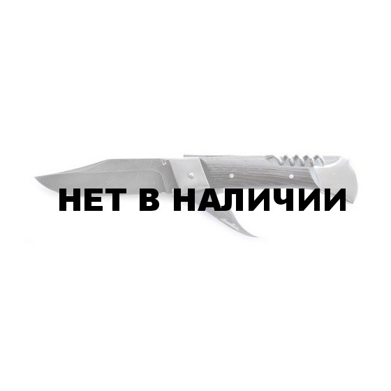 Нож складной Ворсма Турист дамасская сталь (кузница Семина)