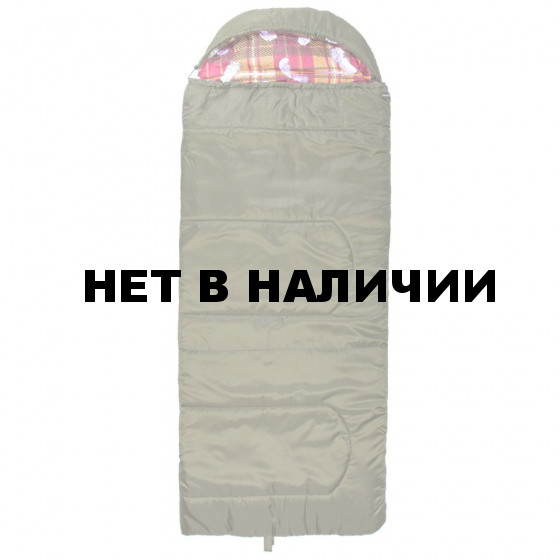 Спальный мешок Helios Батыр XXL СОШ-4 зелёный (холлофайбер)