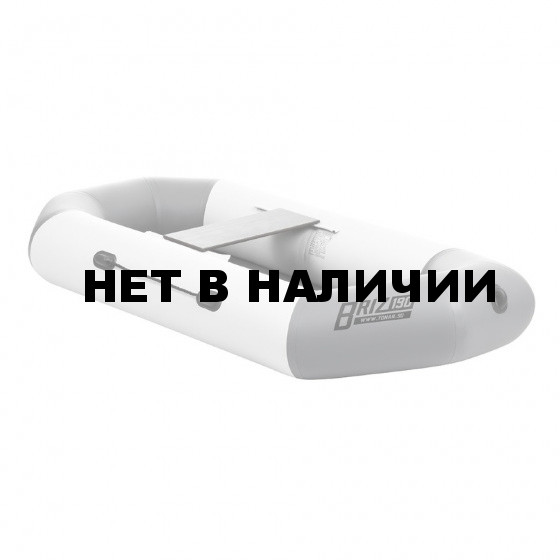 Лодка ПВХ Тонар Бриз 190 с гребками (бело-серая)