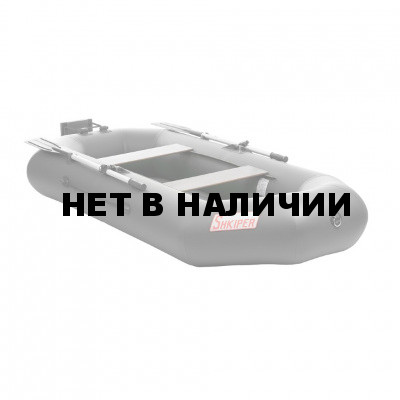 Лодка ПВХ под мотор, с надувным дном Тонар Шкипер А260нт (серая)