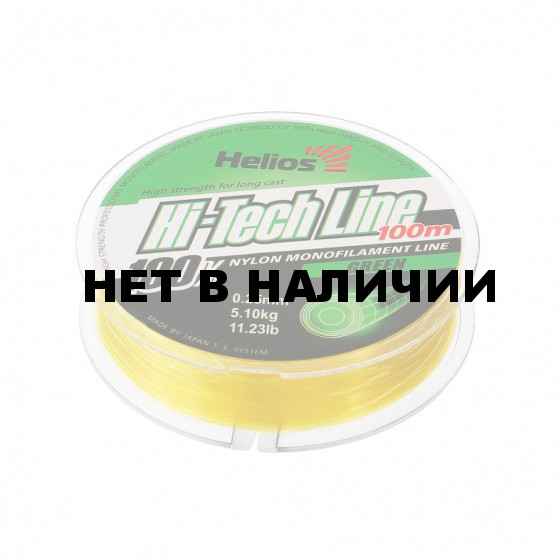 Леска Helios Hi-tech Line 0,25мм 100м Green Nylon HS-NB 25/100