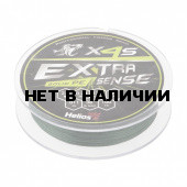 Шнур плетеный Helios Extrasense X4S PE 2.5/38LB 0,28мм 92м Green HS-ES-X4S-2.5/38LB