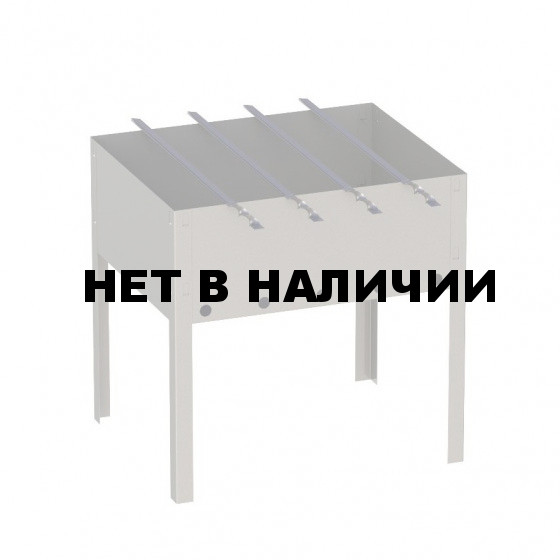 Мангал сборный Helios Light сталь 0,3мм + 4 шампура HS-МC.01-Э-1