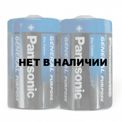 Батарейки солевые Panasonic R20 (D) 2 шт (373)