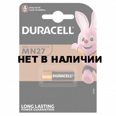 Батарейка алкалиновая Duracell Alkaline MN27, 1 шт
