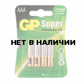 Батарейки алкалиновые GP Super LR03 (AAA) 4 шт 24A-2CR4