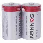 Батарейки солевые Sonnen R20 (D) 2 шт 451100