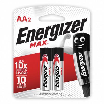 Батарейки алкалиновые Energizer Max LR06 (AA) 2 шт E300157000