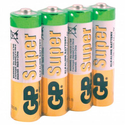 Батарейки алкалиновые GP Super LR06 (AA) 4 шт 15ARS-2SB4