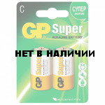 Батарейки алкалиновые GP Super LR14 (С) 2 шт 14A-2CR2