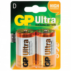 Батарейки алкалиновые GP Ultra LR20 (D) 2 шт 13AU-CR2