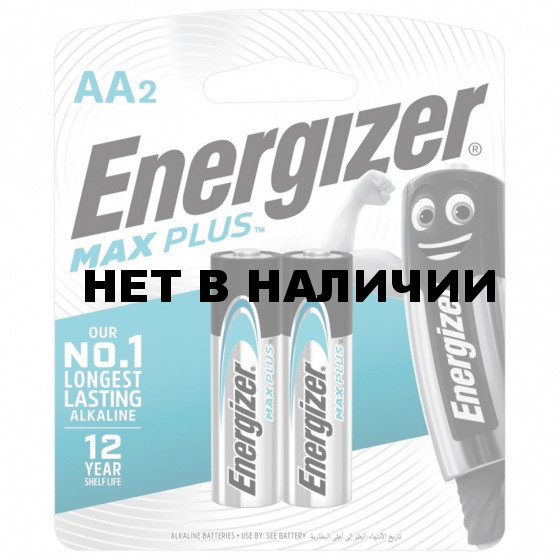 Батарейки алкалиновые Energizer Max Plus LR06 (AA) 2 шт E301323101