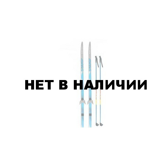 Лыжный комплект VISU (лыжи, палки, креплен. 75мм) 160 см