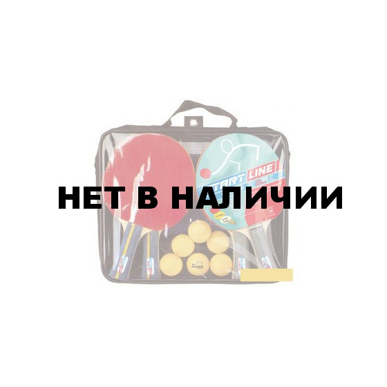 Набор (4 ракетки Level 100 + 6 мячей Club Select) сетка с креплением