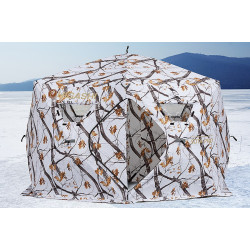 Зимняя палатка шестигранная Higashi Winter Camo Sota Pro трехслойная