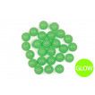 Бусина Higashi B6 Light Green Glow 6мм 36 шт
