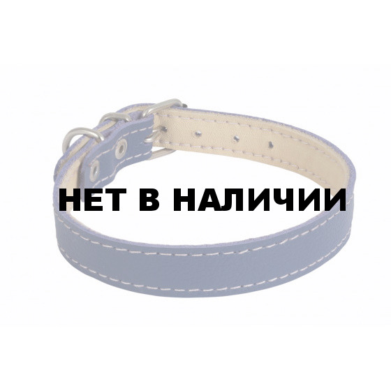 Ошейник кожаный двойной Каскад 1,2 см на шею 24-28 см