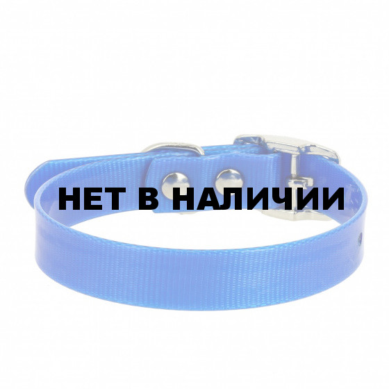 Ошейник из биотана Каскад 1,5 см на шею 26-35 см, синий