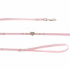 Поводок с украшением Сердечко и стразами Каскад Колибри 0,8 см, длина 1,2 м, розовый