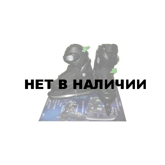 Коньки раздвижные PW-211C зеленые