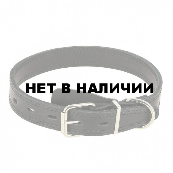Ошейник кожаный двойной Каскад 4 см на шею 61-73 см