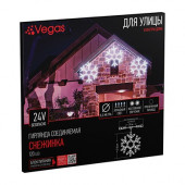 Фигура светодиодная для дома и улицы (холодный свет) Vegas Снежинка 120 LED, 24V 55038