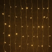 Уличная светодиодная гирлянда (теплый свет) Vegas Занавес 200 LED, 20 нитей, 2х2 м, 31V 55145